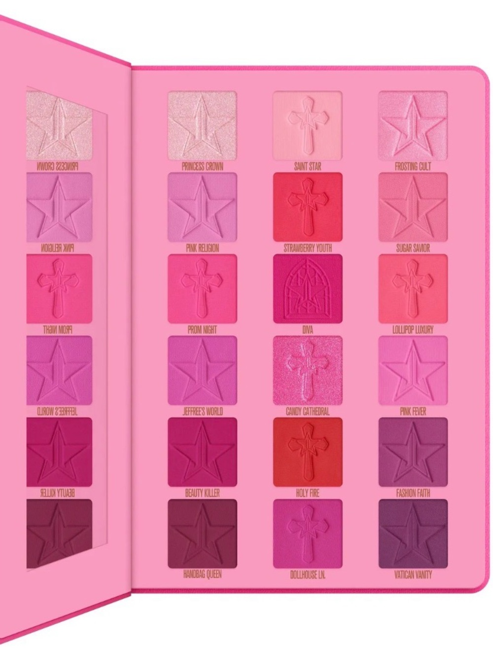 Jeffree Star Pink Religion Eyeshadow Palette- New Without Cover